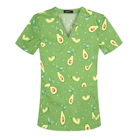 TAIAOJING Women Scrubs Top Workwear Short Sleeve V Neck Cartoon Printed Top Nursed Working T Shirts Blouse With Pockets
TAIAOJING Women Scrubs Top Workwear Short Sleeve V Neck Cartoon Printed Top Nursed Working T Shirts Blouse With Pockets
