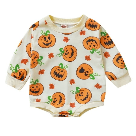 Calsunbaby Kids Baby Girls Boys Halloween Romper Long Sleeve Pumpkin Jumpsuit One piece Bodysuit Clothes 12-18 Months
Calsunbaby Kids Baby Girls Boys Halloween Romper Long Sleeve Pumpkin Jumpsuit One piece Bodysuit Clothes 12-18 Months