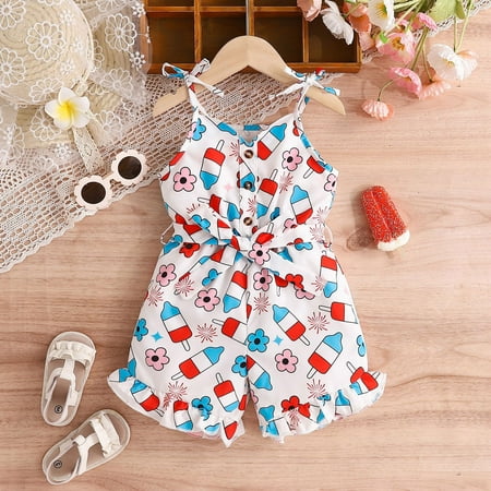 XZZjjl Toddler Girl Sleeveless Independence Day 4 of July Printed Romper Jumpsuit 5 Month Old Girl Clothes
XZZjjl Toddler Girl Sleeveless Independence Day 4 of July Printed Romper Jumpsuit 5 Month Old Girl Clothes