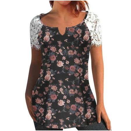 White Blouse for Women spring tops womens 2023 Fashion Woman Causal V-Neck Printing Blouse Lace Short Sleeve T-Shirt Summer Tops Maternity Shirts White L
White Blouse for Women spring tops womens 2023 Fashion Woman Causal V-Neck Printing Blouse Lace Short Sleeve T-Shirt Summer Tops Maternity Shirts White L