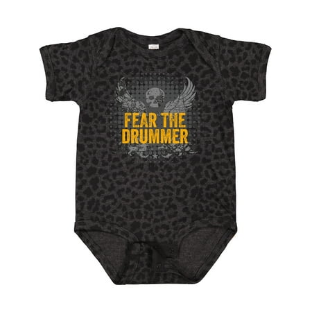 Inktastic Drum Music Fear the Drummer Gift Baby Boy or Baby Girl Bodysuit