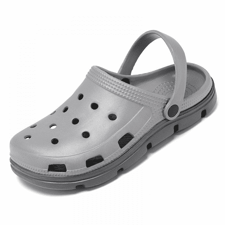 

Wish Unisex Garden Clogs Shoes Women Men Summer Slide On Sandals-Grey(36/37 EU) S1412
