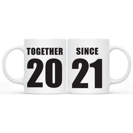 CTDream 11oz. Wedding Anniversary Coffee Mug Gift Together Since 2022 2-Pack Unique Christmas Birthday Valentine s Day Couple Gifts for Him Her Boyfriend Girlfriend Wife Husband
CTDream 11oz. Wedding Anniversary Coffee Mug Gift Together Since 2022 2-Pack Unique Christmas Birthday Valentine s Day Couple Gifts for Him Her Boyfriend Girlfriend Wife Husband
