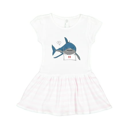 Inktastic Shark Dinner Gift Toddler Girl Dress