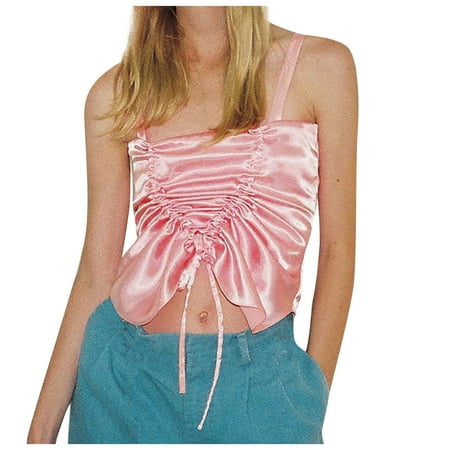 CYMMPU Women Clothing Women s Summer Shirts Sleeveless Cami Solid Round Neck Tank Slim Fit Crop Tops Streetwear Sexy Bustier Cropped Tank Pink
CYMMPU Women Clothing Women s Summer Shirts Sleeveless Cami Solid Round Neck Tank Slim Fit Crop Tops Streetwear Sexy Bustier Cropped Tank Pink