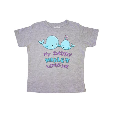 Inktastic My Daddy Whale-y Loves Me Gift Toddler Boy or Toddler Girl T-Shirt