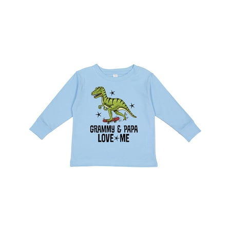 Inktastic Grammy and Papa Love Me Dinosaur Grandson Boys Long Sleeve Toddler T-Shirt
Inktastic Grammy and Papa Love Me Dinosaur Grandson Boys Long Sleeve Toddler T-Shirt