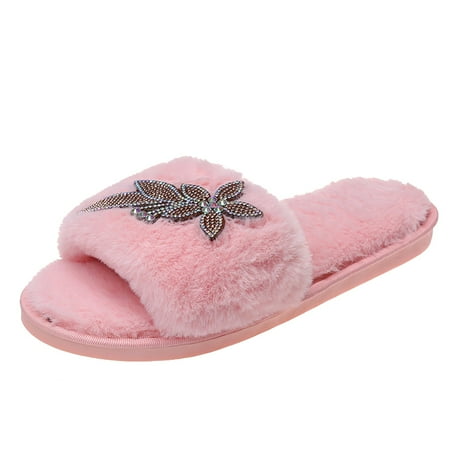 slippers for women beach accessories Ladies Fashion Solid Color Plush Rhinestone Comfortable Flat Cotton Slippers
slippers for women beach accessories Ladies Fashion Solid Color Plush Rhinestone Comfortable Flat Cotton Slippers