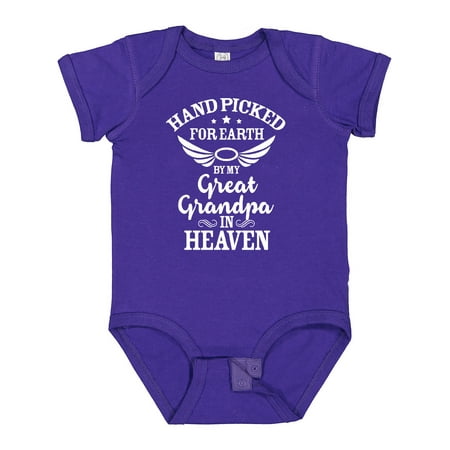 Inktastic Handpicked for Earth by My Great Grandpa in Heaven Gift Baby Boy or Baby Girl Bodysuit
Inktastic Handpicked for Earth by My Great Grandpa in Heaven Gift Baby Boy or Baby Girl Bodysuit