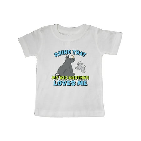 Inktastic Rhino That My Big Brother Loves Me with Cute Rhinos Gift Baby Boy or Baby Girl T-Shirt
Inktastic Rhino That My Big Brother Loves Me with Cute Rhinos Gift Baby Boy or Baby Girl T-Shirt