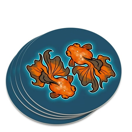 Japanese Goldfish Novelty Coaster Set