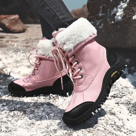 Women‘s Winter High Top Snow Boots Outdoor Warm Faux Fur Lined Snow Boots Women‘s Footwear
Women‘s Winter High Top Snow Boots Outdoor Warm Faux Fur Lined Snow Boots Women‘s Footwear