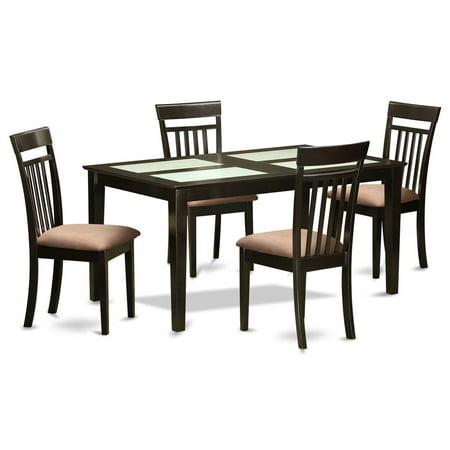 5-Pc Upholstered Dining Table Set