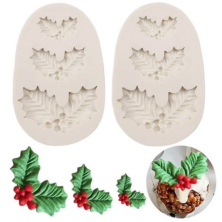 2PCS Christmas Holly Leaves Silicone Mold Cake Fondant Mold Tasteless Durable Multipurpose Christmas Decorations
2PCS Christmas Holly Leaves Silicone Mold Cake Fondant Mold Tasteless Durable Multipurpose Christmas Decorations