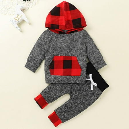 ZMHEGW Fall Outfits For Toddler Baby Boys Girls Plaid Long Sleeve Hooded Fall Sweatshirt Patchwork Pants Trousers Outfit Set 2Pcs Clothes Outfits Set
ZMHEGW Fall Outfits For Toddler Baby Boys Girls Plaid Long Sleeve Hooded Fall Sweatshirt Patchwork Pants Trousers Outfit Set 2Pcs Clothes Outfits Set