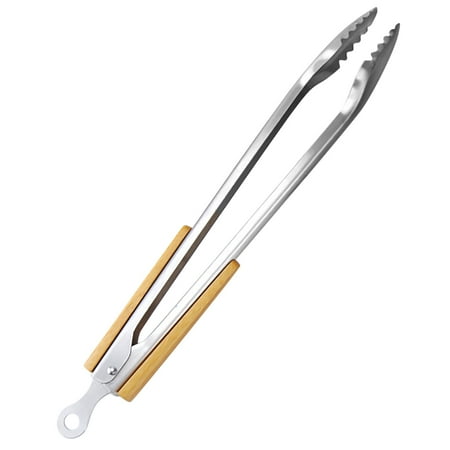 Stainless Steel Extra Large Food Clip Wooden Handle Bamboo Handle Barbecue Clip Kitchen Cooking Barbecue Accessories B
Stainless Steel Extra Large Food Clip Wooden Handle Bamboo Handle Barbecue Clip Kitchen Cooking Barbecue Accessories B