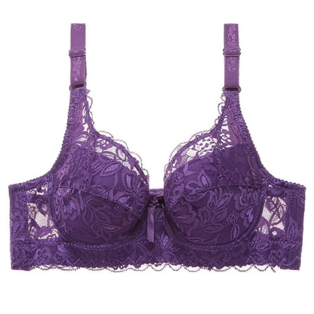 Fusipu Plus Size Solid Color Floral Lace Sexy Bra Women Underwired Brassiere Underwear
Fusipu Plus Size Solid Color Floral Lace Sexy Bra Women Underwired Brassiere Underwear