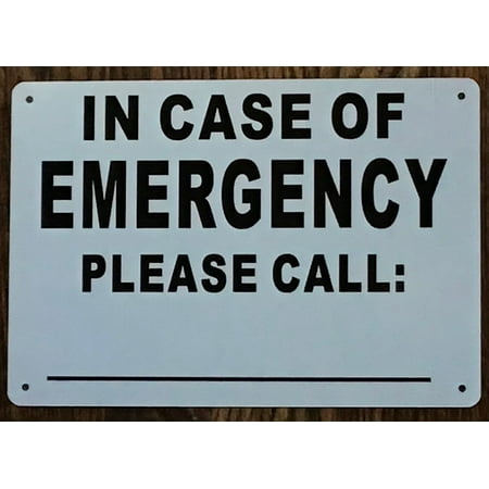 IN CASE OF EMERGENCY PLEASE CALL 911 SIGN (7X10 WHITE BRUSH SILVER ALUMINUM) -ref16822
IN CASE OF EMERGENCY PLEASE CALL 911 SIGN (7X10 WHITE BRUSH SILVER ALUMINUM) -ref16822