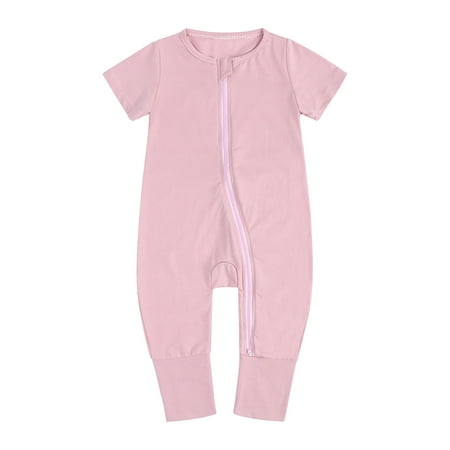 Newborn Infant Baby Boys Girls Summer Short Sleeve Romper Fashionable Cute Solid Color Short Sleeve Double Zipper One-piece Bodysuit
Newborn Infant Baby Boys Girls Summer Short Sleeve Romper Fashionable Cute Solid Color Short Sleeve Double Zipper One-piece Bodysuit