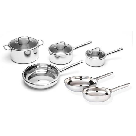 10-Pc Stainless Steel Cookware Set