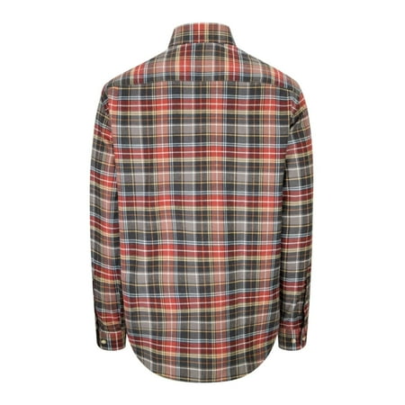 Hoggs of Fife Pitlochry Flannel Shirt Chestnut Check S Small Check