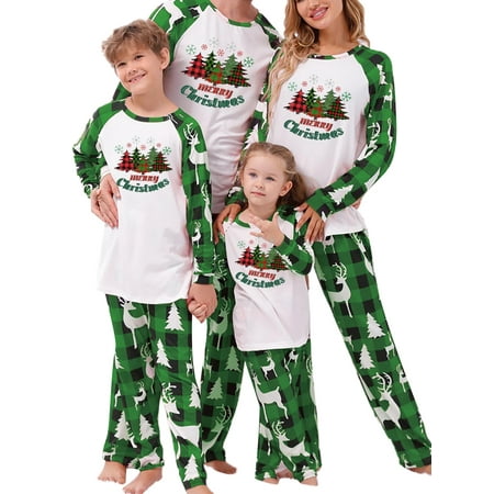 Thaisu Christmas Matching Family Pajamas Set Christmas Tree Print Sleep Shirt Plaid Pants Sleepwear Pjs
Thaisu Christmas Matching Family Pajamas Set Christmas Tree Print Sleep Shirt Plaid Pants Sleepwear Pjs