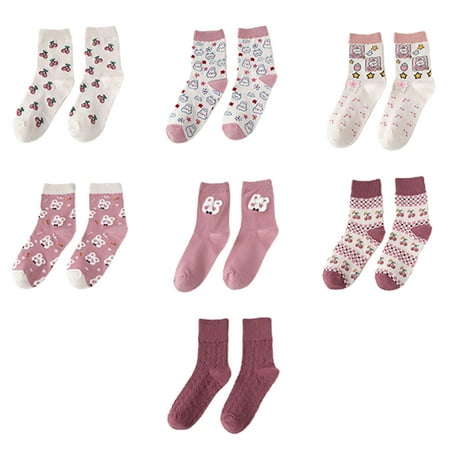 Liveday 7 Pair Women s Autumn Calf Socks Cute Cartoon Warm Cotton Socks Winter Autumn Supply
Liveday 7 Pair Women s Autumn Calf Socks Cute Cartoon Warm Cotton Socks Winter Autumn Supply