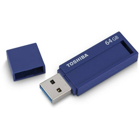 Toshiba 64GB TransMemory ID USB 3.0 Flash Drive, Blue