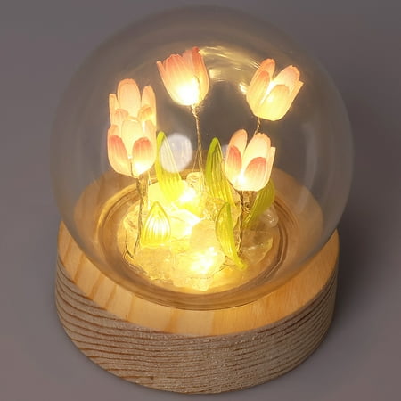 DIY Tulip Night Light Romantic Tulip Ambient Light Handmade Tulip Flower Table Lamp Battery Operated Bedside Sleep Light Simulation Flower Light for Home Desk Decoration Friends Gift
DIY Tulip Night Light Romantic Tulip Ambient Light Handmade Tulip Flower Table Lamp Battery Operated Bedside Sleep Light Simulation Flower Light for Home Desk Decoration Friends Gift