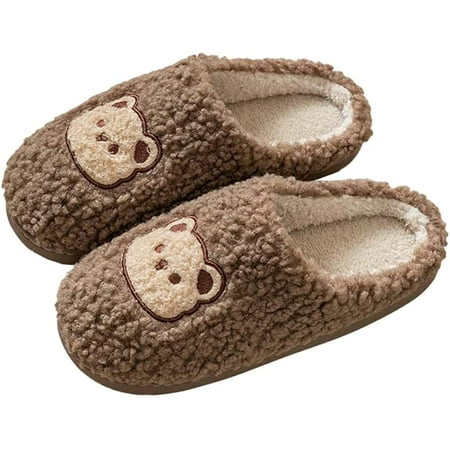 CoCopeaunt Women Men Fluffy Fur House Slippers Cute Bear Furry Warm Soft Winter Shoes Indoor 2 Heel Types
CoCopeaunt Women Men Fluffy Fur House Slippers Cute Bear Furry Warm Soft Winter Shoes Indoor 2 Heel Types