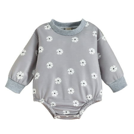 TAIAOJING Baby Romper Jumpsuit Girls Long Sleeve Floral Prints Pullover Sweatshirt Bodysuits Outfit 12-18 Months
TAIAOJING Baby Romper Jumpsuit Girls Long Sleeve Floral Prints Pullover Sweatshirt Bodysuits Outfit 12-18 Months