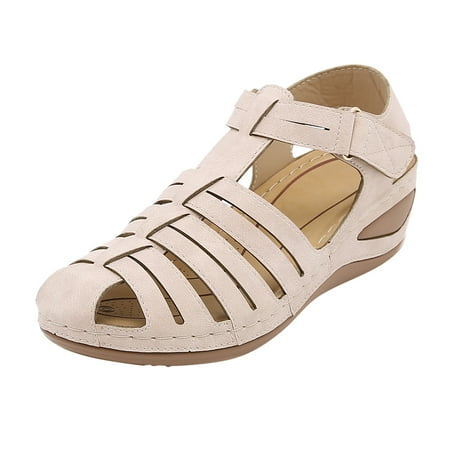 Women Fashion Solid Hollow Hook Loop Casual Round Toe Wedges Comfortable Beach Shoes Sandals Women Sandals Size 12w with Heels Womens High Heels Platform Wedge Sandals
Women Fashion Solid Hollow Hook Loop Casual Round Toe Wedges Comfortable Beach Shoes Sandals Women Sandals Size 12w with Heels Womens High Heels Platform Wedge Sandals