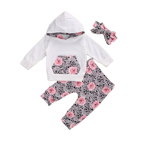Canrulo Infant Baby Girls Clothes Hoodie Floral Sweatshirt Top Pants Headband 3Pcs Fall Clothes Set White 6-12 Months
Canrulo Infant Baby Girls Clothes Hoodie Floral Sweatshirt Top Pants Headband 3Pcs Fall Clothes Set White 6-12 Months