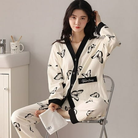 CoCopeaunt Womens Cotton Pajamas Designer Clothes Luxury Trouser Suits Autumn Winter Sleepwear Cardigan Home Wear Nightie 2022
CoCopeaunt Womens Cotton Pajamas Designer Clothes Luxury Trouser Suits Autumn Winter Sleepwear Cardigan Home Wear Nightie 2022