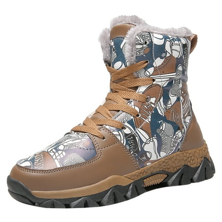 Boys Snow Boots Hiking Booties Anti-Slip Clip Faux Fur Lined Waterproof for Winter Outdoor
Boys Snow Boots Hiking Booties Anti-Slip Clip Faux Fur Lined Waterproof for Winter Outdoor