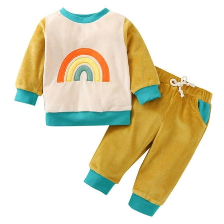 nsendm Preemie Baby Girl Clothes Set Newborn Infant Baby Girls Boys Cotton Rainbow Outfits for School Teen Girls Childrenscostume Yellow 18-24 Months
nsendm Preemie Baby Girl Clothes Set Newborn Infant Baby Girls Boys Cotton Rainbow Outfits for School Teen Girls Childrenscostume Yellow 18-24 Months