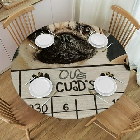 Patifu Cute Pug Round Tablecloth Stain-Resistant Washable for Indoor Outdoor Restaurants Parties Home Kitchen Decoration 46 -50
Patifu Cute Pug Round Tablecloth Stain-Resistant Washable for Indoor Outdoor Restaurants Parties Home Kitchen Decoration 46 -50