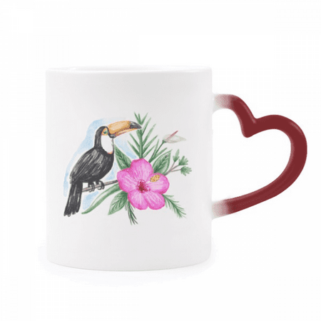Ramphastos Toco Tropical Bird Heat Sensitive Mug Red Color Changing Stoneware Cup
Ramphastos Toco Tropical Bird Heat Sensitive Mug Red Color Changing Stoneware Cup