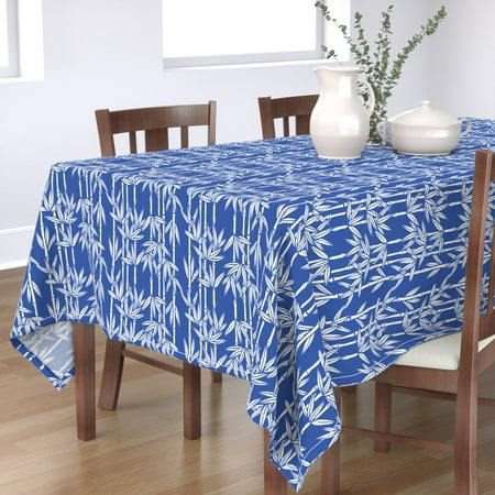 Cotton Sateen Tablecloth 70 Square - Bamboo Chinoiserie Blue Tropical Botanical Midcentury Inspired Print Custom Table Linens by Spoonflower
Cotton Sateen Tablecloth 70 Square - Bamboo Chinoiserie Blue Tropical Botanical Midcentury Inspired Print Custom Table Linens by Spoonflower