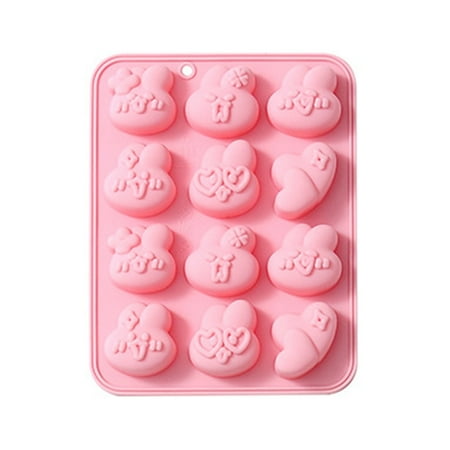 BYDOT Silicone Fondant Mold Bunny Expression Handmade DIY Soap Resin Crafts Cake Decorating Tools for Kitchen Durable Baking
BYDOT Silicone Fondant Mold Bunny Expression Handmade DIY Soap Resin Crafts Cake Decorating Tools for Kitchen Durable Baking