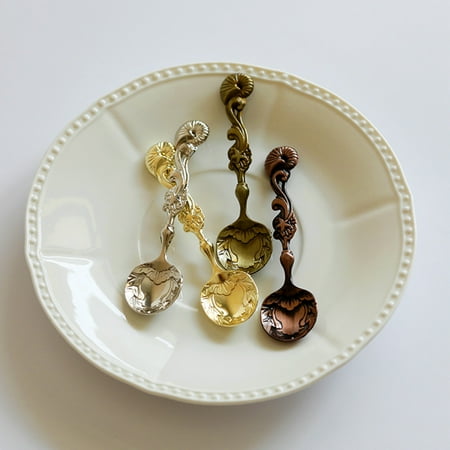 5Pcs Coffee Spoon Retro Chic Alloy Rust Proof Multi-function Dessert Spoon for Home
5Pcs Coffee Spoon Retro Chic Alloy Rust Proof Multi-function Dessert Spoon for Home