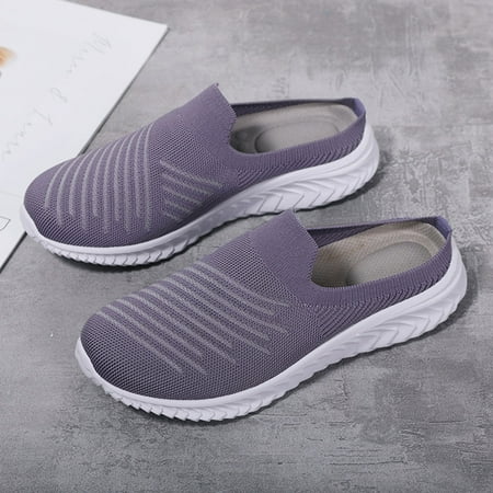 Aayomet Flip Flop Women Women s New Middle Aged Mother Wears Baotou Semi Slippers Flat Bottom Soft Mesh Sports Breathable Casual Purple 8
Aayomet Flip Flop Women Women s New Middle Aged Mother Wears Baotou Semi Slippers Flat Bottom Soft Mesh Sports Breathable Casual Purple 8