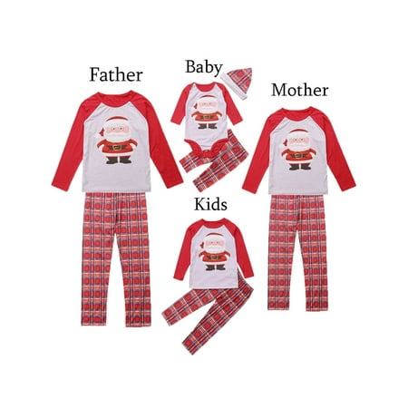 AvoDovA Christmas Family Matching Pajamas Set Adult Kids Baby Santa Claus Tops+Plaid Pants Sleepwear Nightwear
AvoDovA Christmas Family Matching Pajamas Set Adult Kids Baby Santa Claus Tops+Plaid Pants Sleepwear Nightwear
