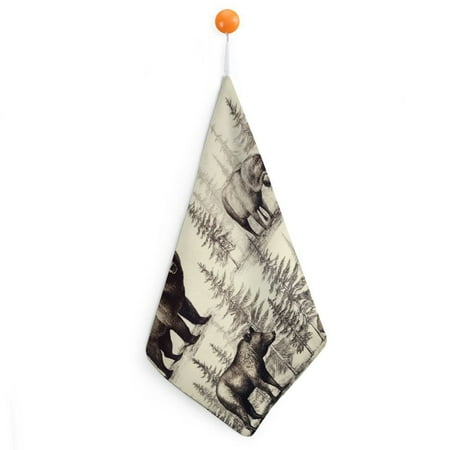 Sheronv Bear Moose Trees Hand Drying Towels with Loop 11.8x11.8in Ultra-Fine Fiber Kitchen Bathroom Essentials 1pcs
Sheronv Bear Moose Trees Hand Drying Towels with Loop 11.8x11.8in Ultra-Fine Fiber Kitchen Bathroom Essentials 1pcs