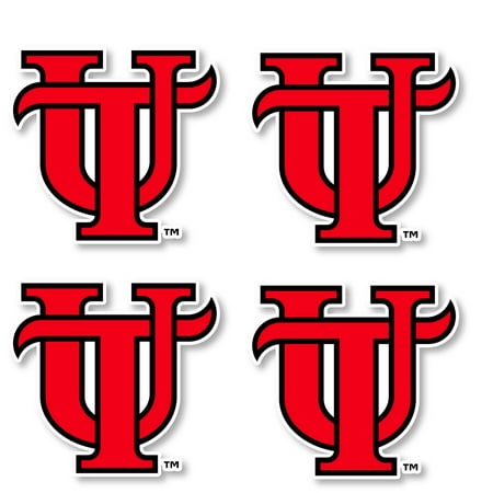 University of Tampa Spartans 4 Inch Vinyl Mascot Magnet 4-Pack