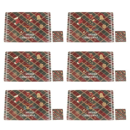 Veki Christmas Decoration Creative Christmas Printed Placemats 6pcs Each 12PCS In Total Outdoor Place Mats for Dining Kitchen Table
Veki Christmas Decoration Creative Christmas Printed Placemats 6pcs Each 12PCS In Total Outdoor Place Mats for Dining Kitchen Table