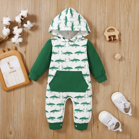 NIUREDLTD Baby Unisex Cotton Fish Print Autumn Long Sleeve Hooded Romper Jumpsuit Clothes
NIUREDLTD Baby Unisex Cotton Fish Print Autumn Long Sleeve Hooded Romper Jumpsuit Clothes