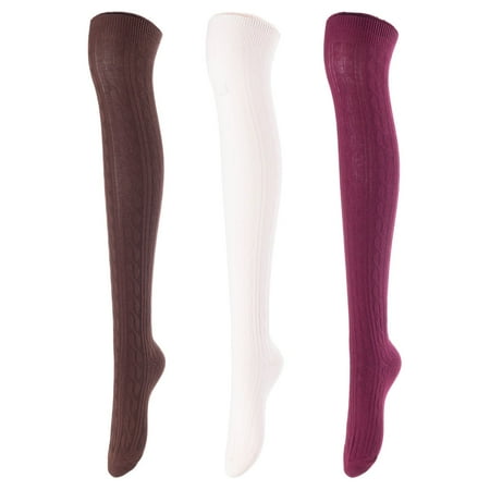 Lovely Annie Women s 3 Pairs Incredible Durable Super Soft Unique Over Knee High Thigh High Cotton Socks Size 6-9 A1024 Coffee Beige Wine
Lovely Annie Women s 3 Pairs Incredible Durable Super Soft Unique Over Knee High Thigh High Cotton Socks Size 6-9 A1024 Coffee Beige Wine