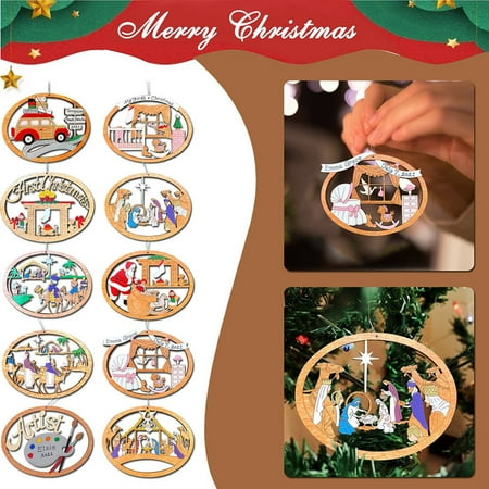 Christmas Tree Pendant Hand Painted Fade Resistant Ornamental Hollow Out Wooden Crafts Decoration Reusable Wooden Christ
Christmas Tree Pendant Hand Painted Fade Resistant Ornamental Hollow Out Wooden Crafts Decoration Reusable Wooden Christ