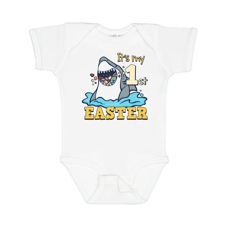 Inktastic It s My 1st Easter Shark Eating Candy Gift Baby Boy or Baby Girl Bodysuit
Inktastic It s My 1st Easter Shark Eating Candy Gift Baby Boy or Baby Girl Bodysuit